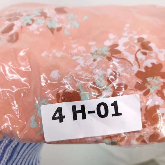 Free People Slip Dress Size Large Voile Crescent Sherbet Patch Work Boho Chic - Picture 13 of 13